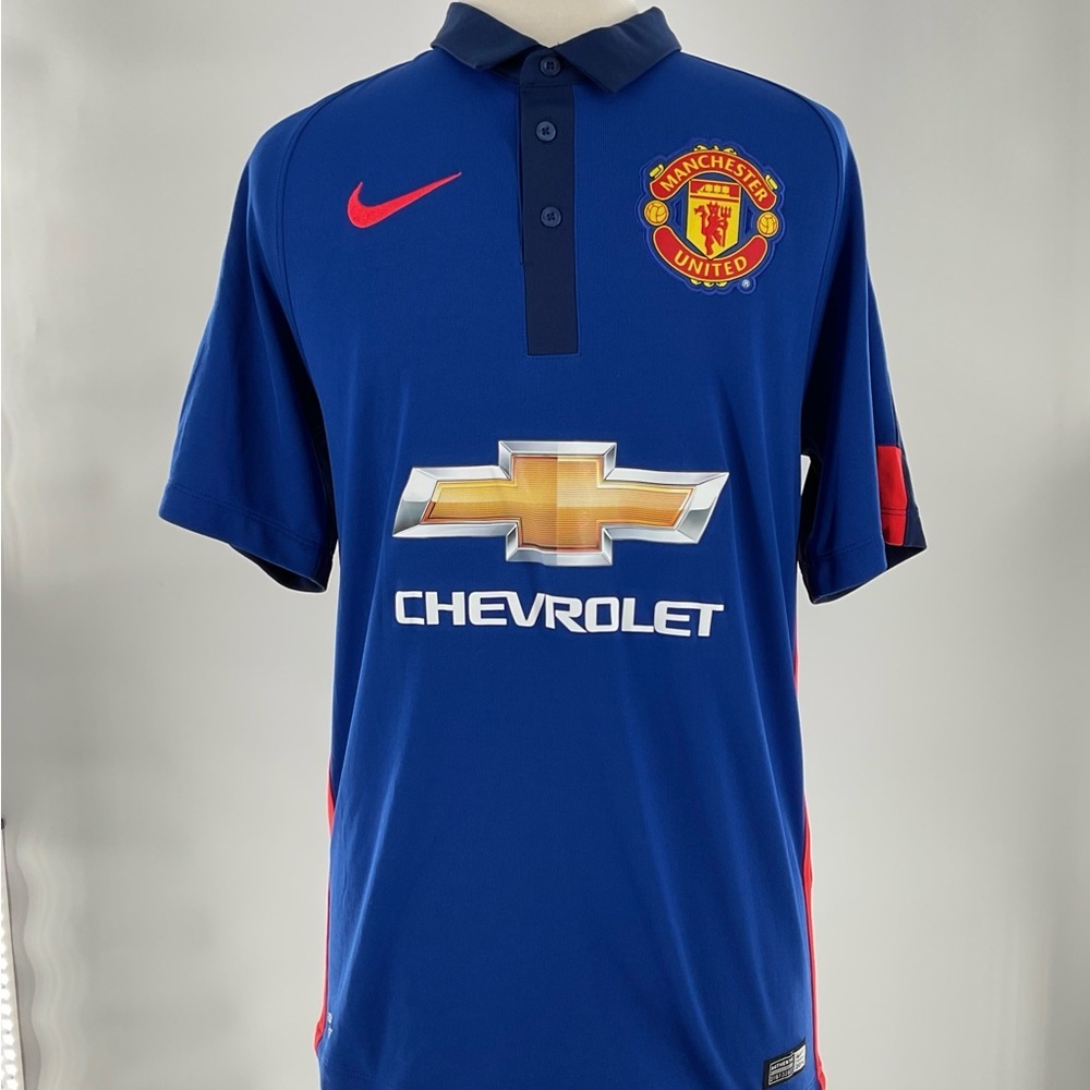 MANCHESTER UNITED 2014/2015 THIRD 3rd FOOTBALL SHIRT JERSEY NIKE SOCCER Size S